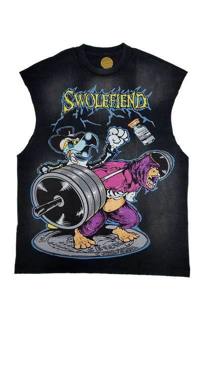 Sleeveless T-shirt Squat